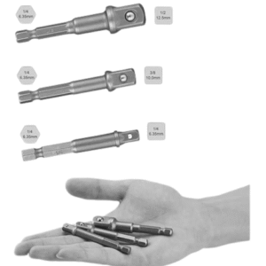 Chrome Vanadium Steel Drill Socket Adapter Set