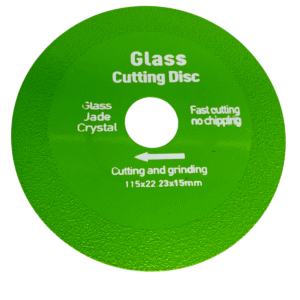 Glass Cutting Disc – 4" & 4½" Diamond Blade for Glass, Tile & Crystal Cutting